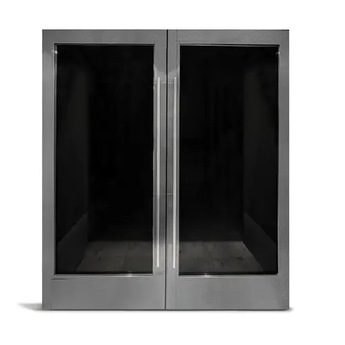 LUXE 300 Series Custom Pair of Doors - 3-13/16" Stile - Powder Coat Finish