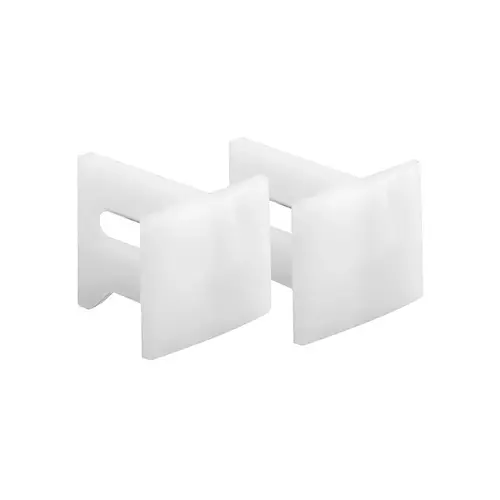 Pocket Door Bottom Guides - 1-1/8" - Plastic - White - pack of 2 Pocket Door Bottom Guides - 1-1/8" - Plastic - White - pack of 2