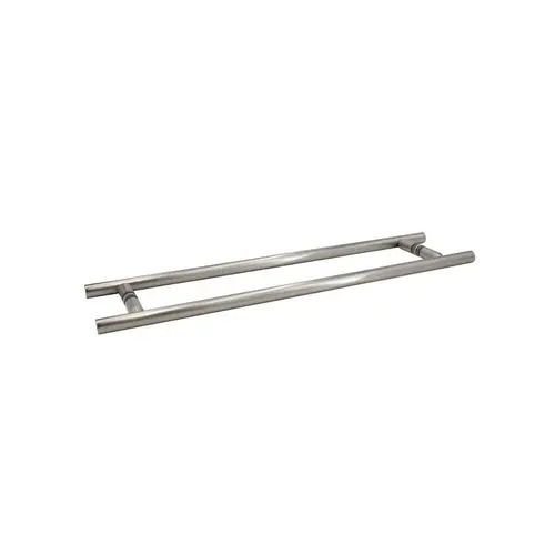 Back-to-Back Ladder Style Towel Bar, Brass Material, 18" Center To Center, 22" Overall Length, Brushed Nickel Finish Back-to-Back Ladder Style Towel Bar, Brass Material, 18" Center To Center, 22" Overall Length, Brushed Nickel Finish
