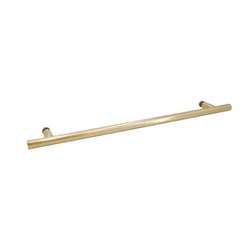 24" Ladder Towel Bar Single-Sided for 1/4" to 1/2" Glass - Satin Brass