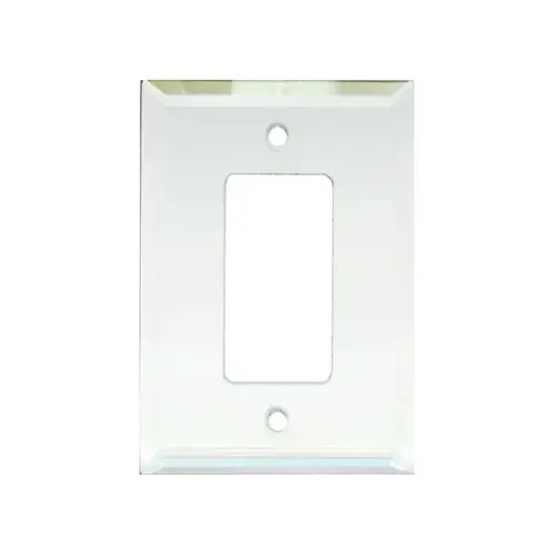 Clear Single Decorator/Rocker Glass Mirror Plate Clear Single Decorator/Rocker Glass Mirror Plate
