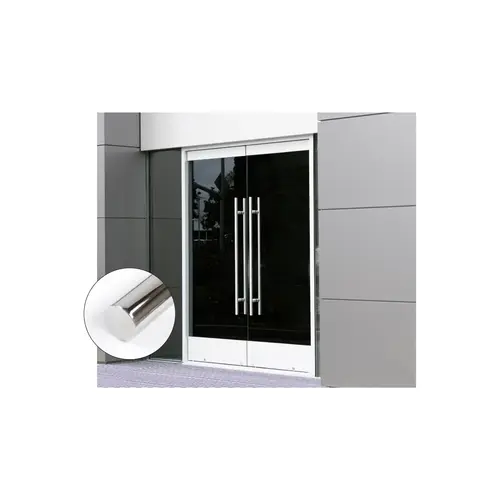 Ladder Pull 1-1/4" 60" Overall - Brushed Stainless Ladder Pull 1-1/4" 60" Overall - Brushed Stainless