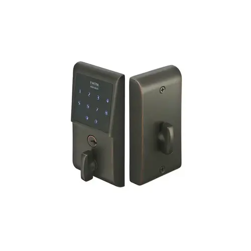 Emtouch Electronic Touchscreen Deadbolt Oil Rubbed Bronze Finish Emtouch Electronic Touchscreen Deadbolt Oil Rubbed Bronze Finish