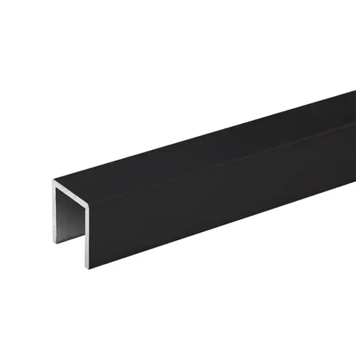 Cap Rail 1-5/16" x 1-1/4" x 1-5/16" - 240" Long - Matte Black Cap Rail 1-5/16" x 1-1/4" x 1-5/16" - 240" Long - Matte Black