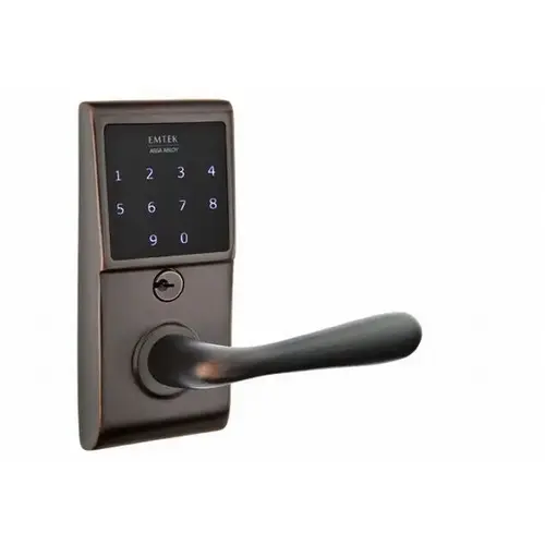 Basel Left Hand Emtouch Storeroom Leverset Electronic Touchscreen Lock Oil Rubbed Bronze Finish Basel Left Hand Emtouch Storeroom Leverset Electronic Touchscreen Lock Oil Rubbed Bronze Finish