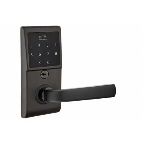 Sion Emtouch Storeroom Leverset Electronic Touchscreen Lock Flat Black Finish Sion Emtouch Storeroom Leverset Electronic Touchscreen Lock Flat Black Finish