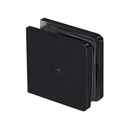 Junior Traditional Fixed Panel Clamp, Brass Material, 1/4" Glazing Thickness, 1-3/4" Height, Oil Rubbed Bronze Finish