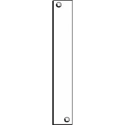 1" x 6-3/4" Flush Bolt Cut Out Filler Plate Chrome Plated Finish 1" x 6-3/4" Flush Bolt Cut Out Filler Plate Chrome Plated Finish