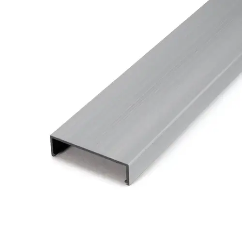 X4 Fiji Series Top Rail - 2-11/16" Wide - 241" Stock Length - Mill Aluminum X4 Fiji Series Top Rail - 2-11/16" Wide - 241" Stock Length - Mill Aluminum