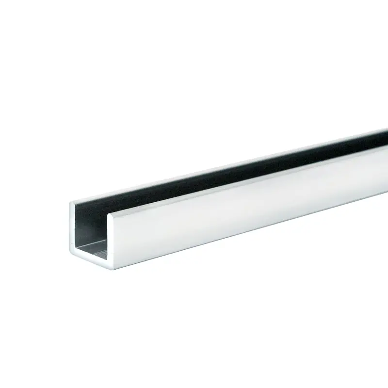 Brixwell Regular U-Channel 1/2 Glass Brite Chrome Anodized 48 Length - pack of 50 SUCR1212BAM-CCP48-XCP50 Brixwell Regular U-Channel 1/2 Glass Brite Chrome Anodized 48 Length - pack of 50 SUCR1212BAM-CCP48-XCP50