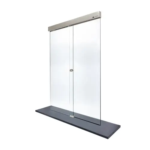 Shannon Frameless Pass-Thru Window XO - Satin Anodized