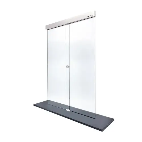 Shannon Frameless Pass-Thru Window OX - Brite Anodized Shannon Frameless Pass-Thru Window OX - Brite Anodized