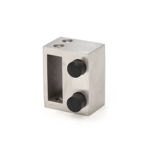 Denali or Compass Door Stopper, Stainless Steel Material, Sliding Panel Stopper type, Surface Mounted, Brushed Stainless Finish