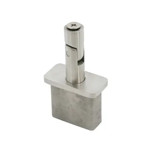 Adjustable Stem For 1" x 2" Rectangular Rail - Brushed Stainless Adjustable Stem For 1" x 2" Rectangular Rail - Brushed Stainless