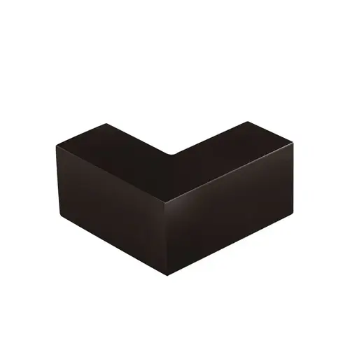90 Degree Slip Fit Glass Clamp, Brass Material, Glass-To-Glass Mounting, 3/8" To 1/2" Glazing Thickness, Oil Rubbed Bronze Finish