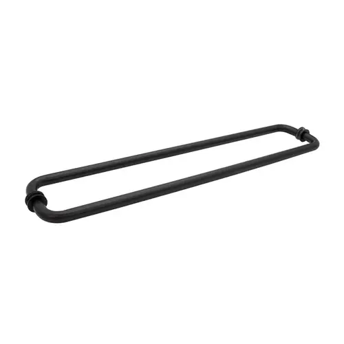 18" X 18" Back-to-Back Towel Bar With Washer - Matte Black 18" X 18" Back-to-Back Towel Bar With Washer - Matte Black