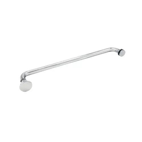 Towel Bar And Classic Knob Combo, Brass Material, Tubular Construction, 18" Center To Center, Polished Chrome Finish Towel Bar And Classic Knob Combo, Brass Material, Tubular Construction, 18" Center To Center, Polished Chrome Finish