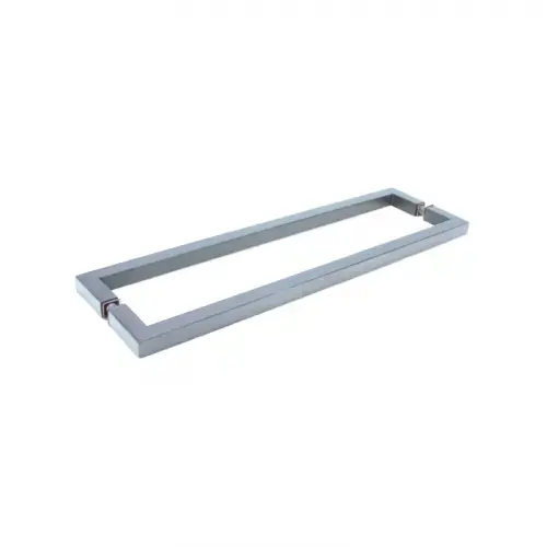 Back-to-Back Square Mitered Corner Towel Bar, Brass Material, 24" Center To Center, 3/4" Tube Diameter, Polished Chrome Finish Back-to-Back Square Mitered Corner Towel Bar, Brass Material, 24" Center To Center, 3/4" Tube Diameter, Polished Chrome Finish