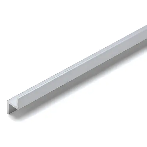 Aluminum Z-Bar Channel- Clear Anodized  12" Length