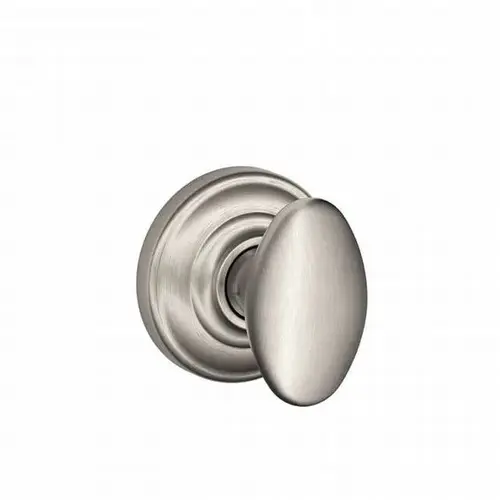 Siena Knob with Andover Rose Passage Lock with 16080 Latch and 10027 Strike Satin Nickel Finish Siena Knob with Andover Rose Passage Lock with 16080 Latch and 10027 Strike Satin Nickel Finish