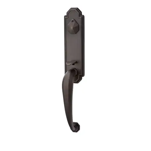 Butte Left Hand 2-3/4" Backset with Single Cylinder Longmont Mortise Handleset with F13 Function Body Medium Bronze Finish Butte Left Hand 2-3/4" Backset with Single Cylinder Longmont Mortise Handleset with F13 Function Body Medium Bronze Finish