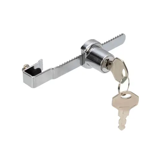 Sliding Glass Door Lock Fits up to 1/4" Glass Keyed Alike - Chrome Sliding Glass Door Lock Fits up to 1/4" Glass Keyed Alike - Chrome