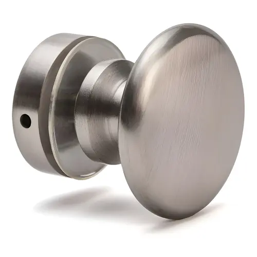 Classic Shower Doorknob Single-Sided for 1/4" to 1/2" Glass - Brushed Nickel Classic Shower Doorknob Single-Sided for 1/4" to 1/2" Glass - Brushed Nickel