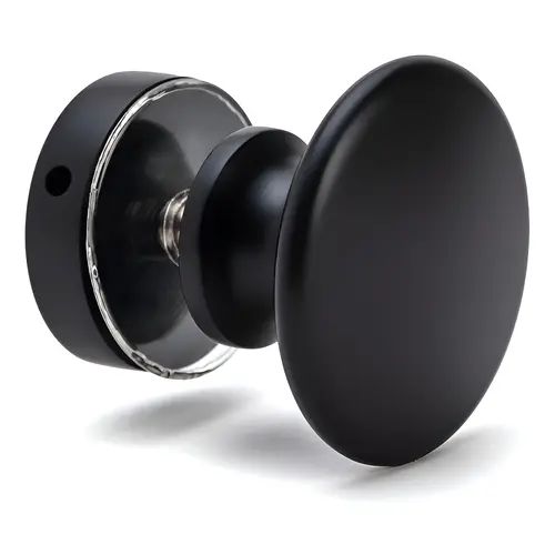 Classic Shower Doorknob Single-Sided for 1/4" to 1/2" Glass - Matte Black Classic Shower Doorknob Single-Sided for 1/4" to 1/2" Glass - Matte Black