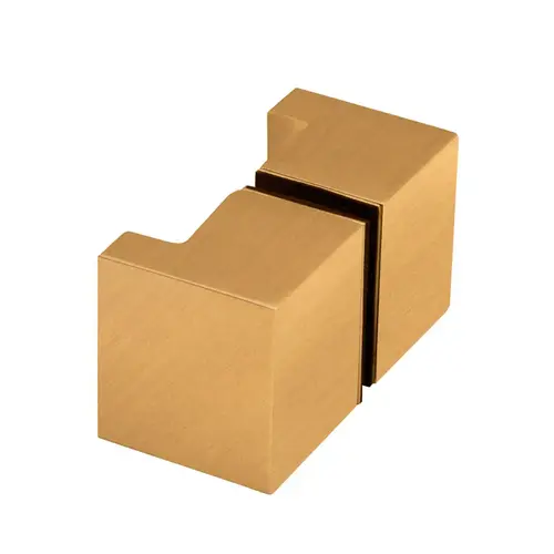 Square Back-to-Back Shower Door Knob/Finger Pull - Satin Brass Square Back-to-Back Shower Door Knob/Finger Pull - Satin Brass