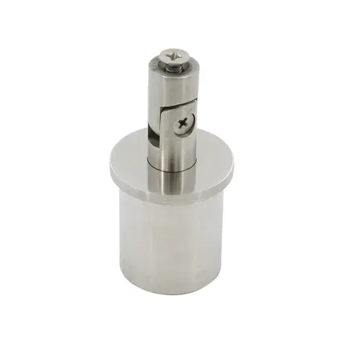 Adjustable Stem For 1.9" O.D. Pipe Rail - Brushed Stainless Adjustable Stem For 1.9" O.D. Pipe Rail - Brushed Stainless