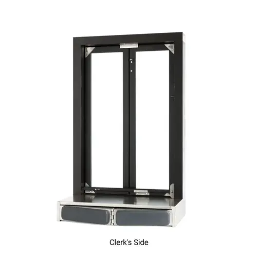Semi-Automatic Bi-Fold Window - 24" x 38-1/2" - Dark Black/Bronze Anodized