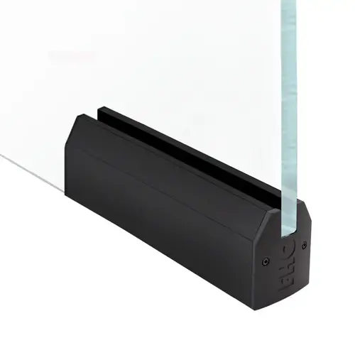 2-1/2" Tapered 12" Patch Rail Without Lock For 5/8" Glass - Dark Bronze Anodized 2-1/2" Tapered 12" Patch Rail Without Lock For 5/8" Glass - Dark Bronze Anodized