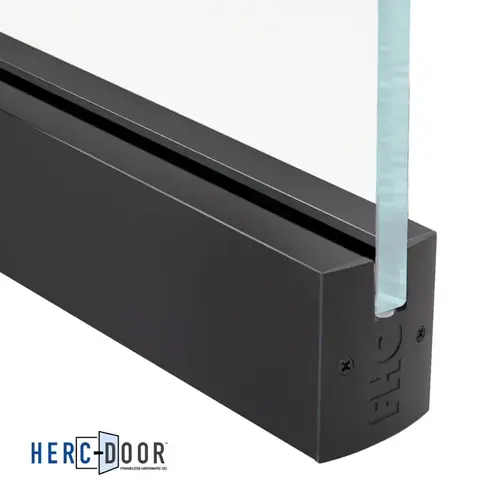 2-1/2" Low Profile Square Door Rail Without Lock for 1/2" Glass - 35-3/4" Length - Dark Bronze 2-1/2" Low Profile Square Door Rail Without Lock for 1/2" Glass - 35-3/4" Length - Dark Bronze