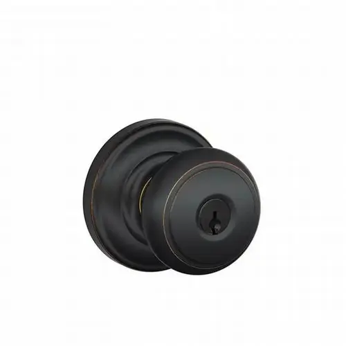 Andover Knob with Andover Rose Keyed Entry Lock C Keyway with 16211 Latch and 10063 Strike Aged Bronze Finish Andover Knob with Andover Rose Keyed Entry Lock C Keyway with 16211 Latch and 10063 Strike Aged Bronze Finish