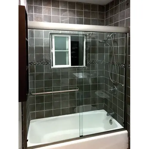 72" x 84" Premium Shower Door Sliding Kit for 3/8" Glass - Matte Black GLASS NOT INCLUDED 72" x 84" Premium Shower Door Sliding Kit for 3/8" Glass - Matte Black GLASS NOT INCLUDED