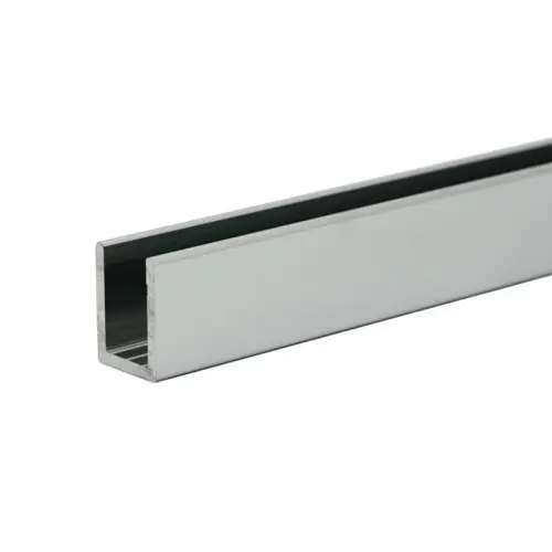 Brixwell Classic U-Channel 3/8 Glass - Brite Chrome Anodized 36 Length SUCD38138BAM-CCP36 Brixwell Classic U-Channel 3/8 Glass - Brite Chrome Anodized 36 Length SUCD38138BAM-CCP36