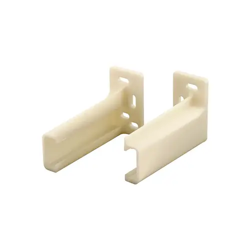Drawer Track Back Plate - 3/8" x 1" - Plastic - Off-White (1 Pair) Drawer Track Back Plate - 3/8" x 1" - Plastic - Off-White (1 Pair)