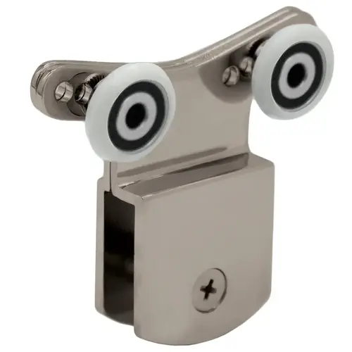 Premium Series Hanger Bracket With Rollers - Brushed Nickel Premium Series Hanger Bracket With Rollers - Brushed Nickel