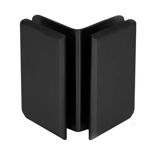 Preston Series 90 Degree Glass-to-Glass Bracket, Brass Material, 3/8" To 1/2" Glazing Thickness, Oil Rubbed Bronze Finish