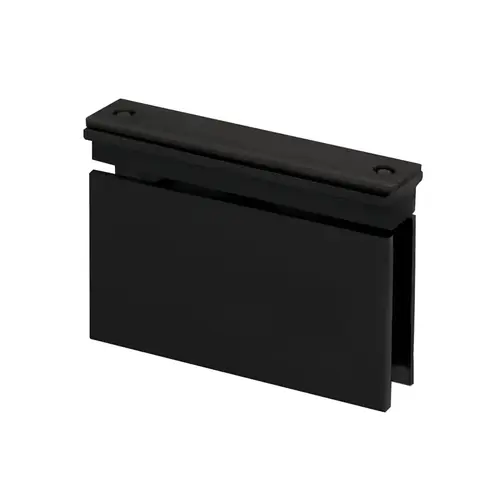 Cambria Square Adjustable Header Top Pivot Hinge - Matte Black