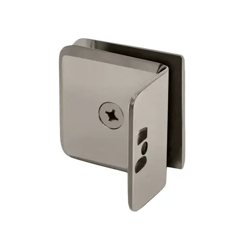 FHC CBU6BN Beveled Wall Mount Glass Clamps with Small Leg, Brass Material, 3/8" to 1/2" Glazing Thickness, Brushed Nickel Finish Beveled Wall Mount Glass Clamps with Small Leg, Brass Material, 3/8" to 1/2" Glazing Thickness, Brushed Nickel Finish