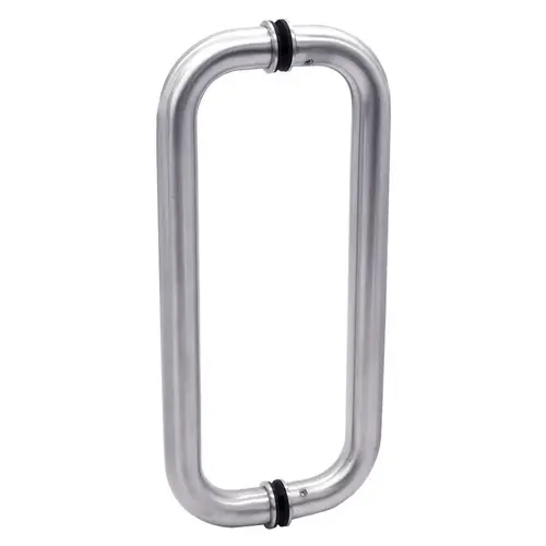 12" Pull - 1" Diameter Back to Back Pull Handles - Clear Anodized 12" Pull - 1" Diameter Back to Back Pull Handles - Clear Anodized