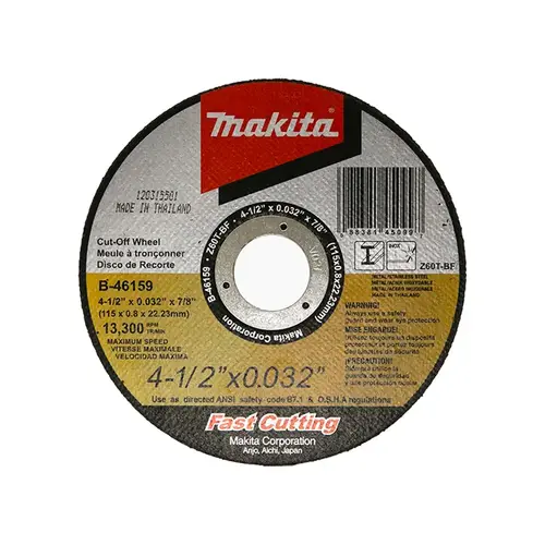 Makita 4-1/2" Ultra Thin Cut-off Wheels Makita 4-1/2" Ultra Thin Cut-off Wheels