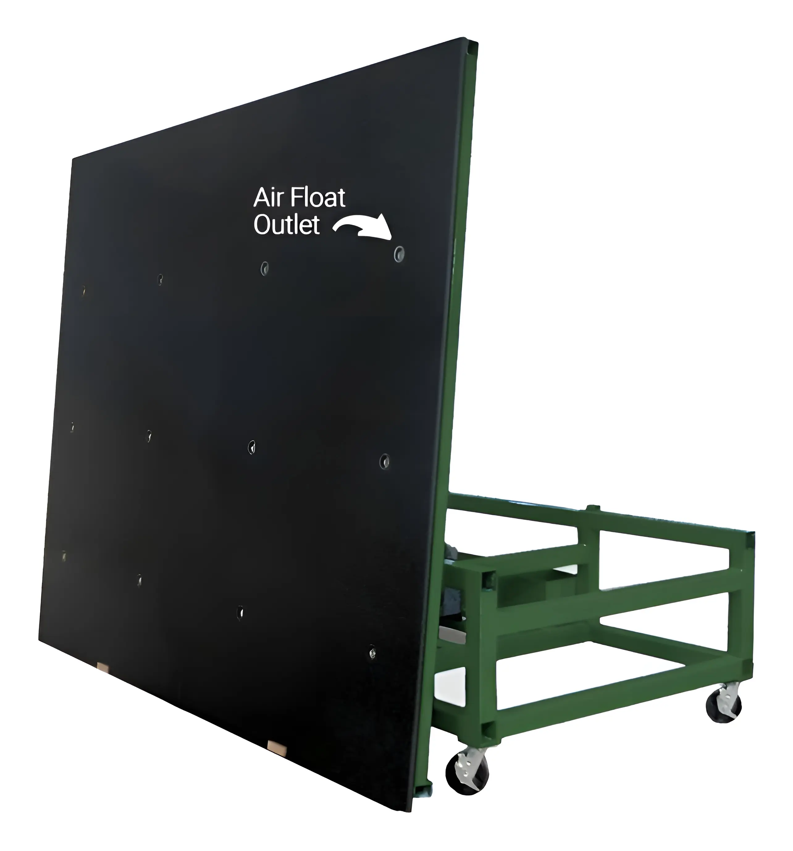 FHC 8' x 10' Counterbalance Tilt-Top Carpeted Glass Cutting Table With 12 Outlet Air Float 7379 CBT2512