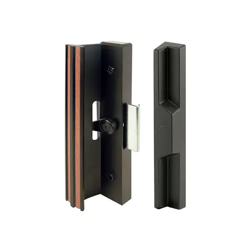 Diecast Sliding Door Handle Set - Single Pack - Anodized Black - Exterior Diecast Pull - Clamp Latch W/ Metal Activator (1 Set) Diecast Sliding Door Handle Set - Single Pack - Anodized Black - Exterior Diecast Pull - Clamp Latch W/ Metal Activator (1 Set)