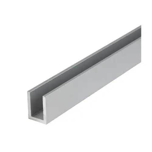 3/4" x 1" Deep U-Channel - Satin Anodized 120" Length 3/4" x 1" Deep U-Channel - Satin Anodized 120" Length