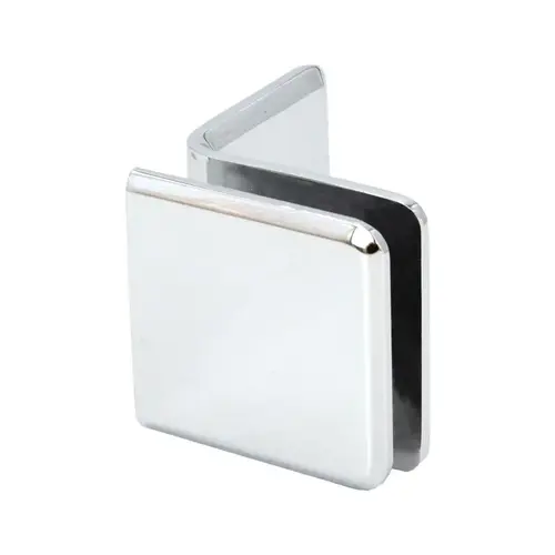 FHC CBU039CH Beveled Wall Mount Glass Clamps With Large Leg, Brass Material, 90 Degree Mounting Angle, 3/8" to 1/2" Glazing Thickness, Polished Chrome Finish Beveled Wall Mount Glass Clamps With Large Leg, Brass Material, 90 Degree Mounting Angle, 3/8" to 1/2" Glazing Thickness, Polished Chrome Finish