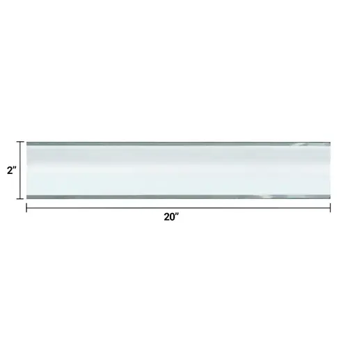 2" x 20" 2-Sided Beveled Clear Glass Mirror - pack of 4 2" x 20" 2-Sided Beveled Clear Glass Mirror - pack of 4