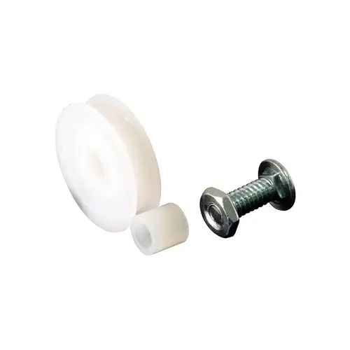 Sliding Screen Door High Density Polyethylene Roller - Bolt - Nut And High Density Polyethylene Bushing - pack of 2 Sliding Screen Door High Density Polyethylene Roller - Bolt - Nut And High Density Polyethylene Bushing - pack of 2