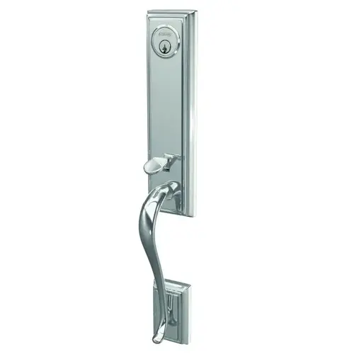 Custom 3/4 Trim Addison Exterior Active Handleset Only with C Keyway Bright Chrome Finish Custom 3/4 Trim Addison Exterior Active Handleset Only with C Keyway Bright Chrome Finish